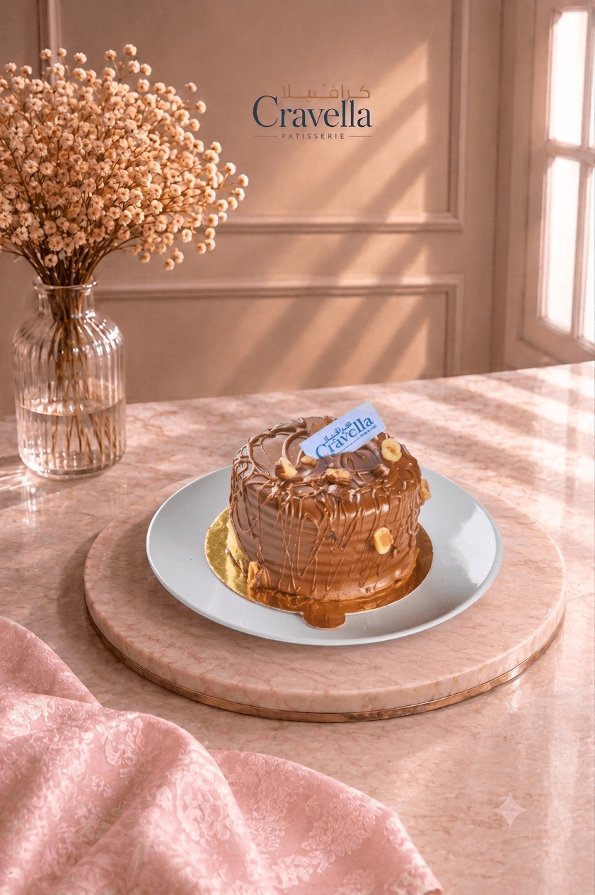 Mini Cake Nutella with Hazelnuts